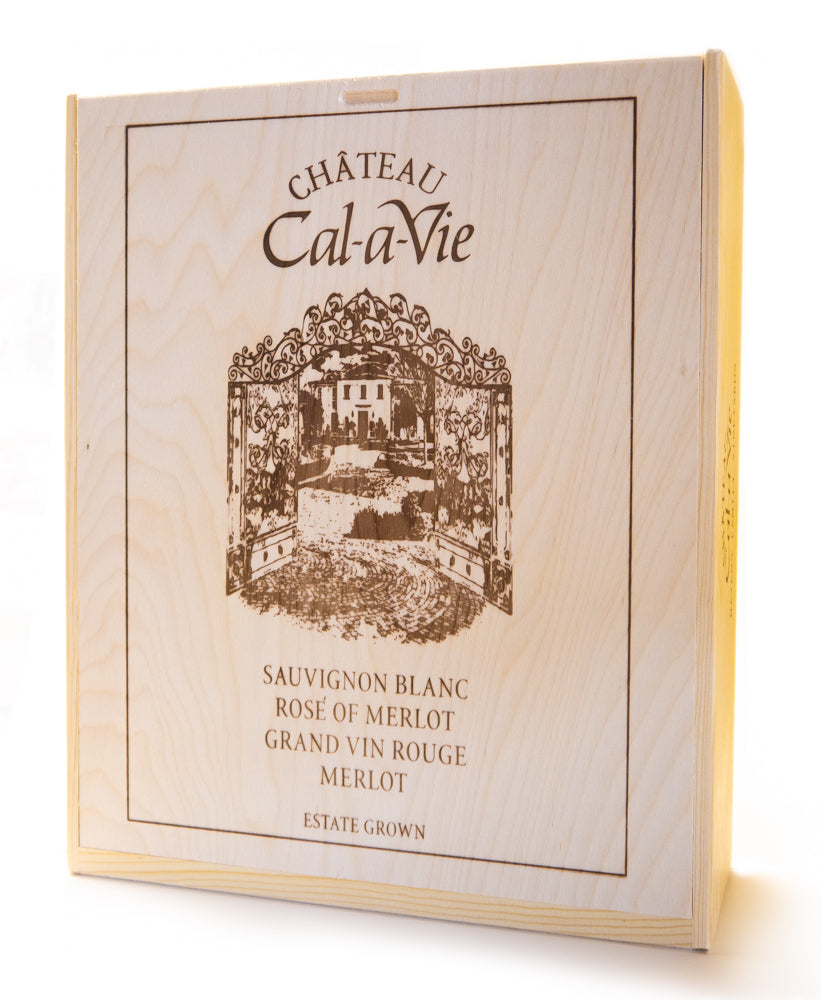 Chateau Cal-a-Vie 3-Bottle Wine Box