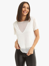 Load image into Gallery viewer, KORAL Double Layer Tee - White
