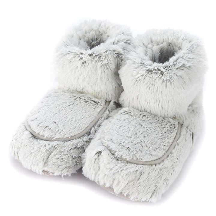 Warmies Microwavable Marshmallow Grey Boots