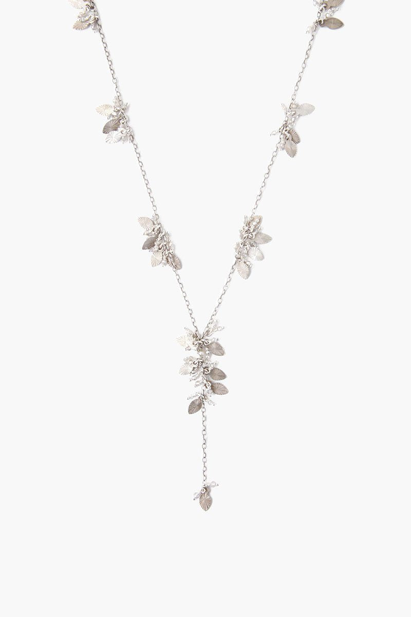 Chan Luu Silver Leaves Cluster Necklace