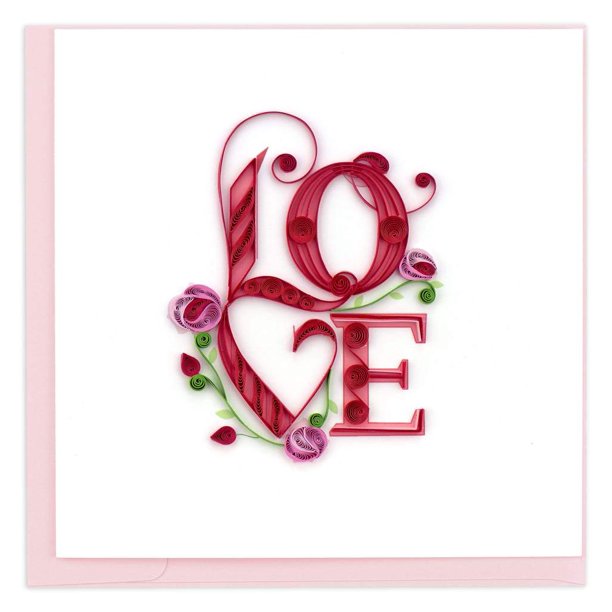 Quilling Card - Love Greeting Card
