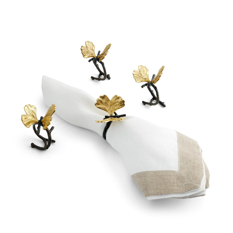 Michael Aram - Butterfly Ginkgo Napkin Ring Set