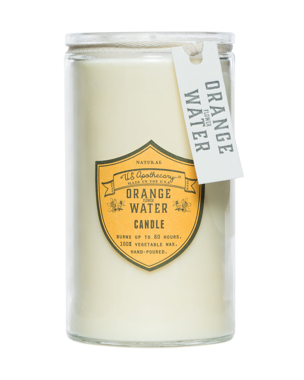 Orange Water Natural Wax Candle