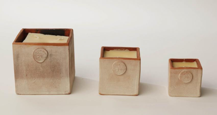 Coldpiece Pottery Cube Candles